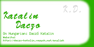 katalin daczo business card